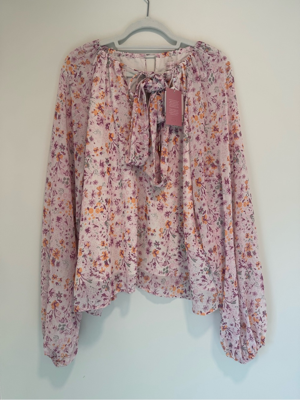 Ivy City Co NWT Imogen Top in Blush, size 1X